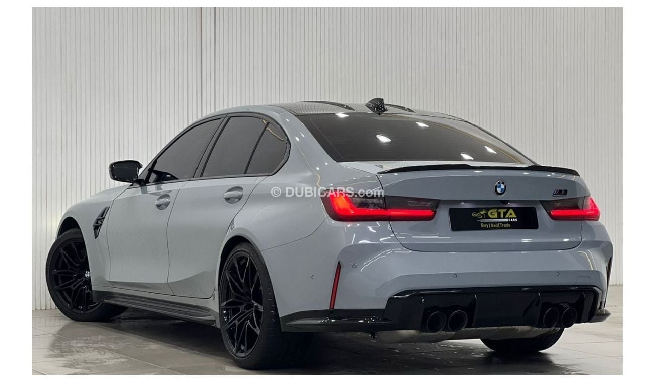 بي أم دبليو M3 2022 BMW M3 Competition, February 2027 BMW Warranty + Service Contract, Full Options, Low Kms, GCC