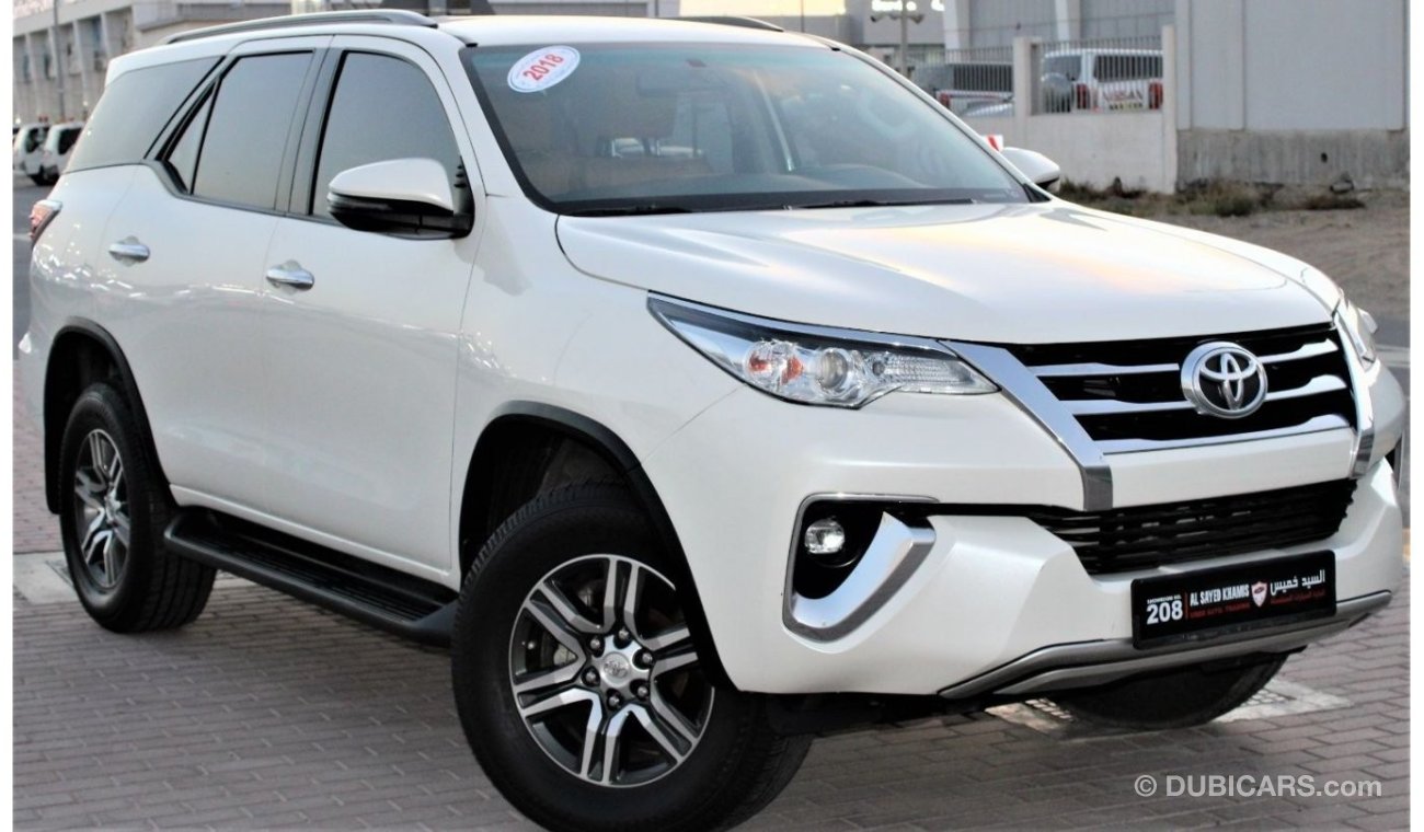 Toyota Fortuner Toyota Fortuner 2018 GCC No. 2 in excellent condition without accidents, very clean from inside and