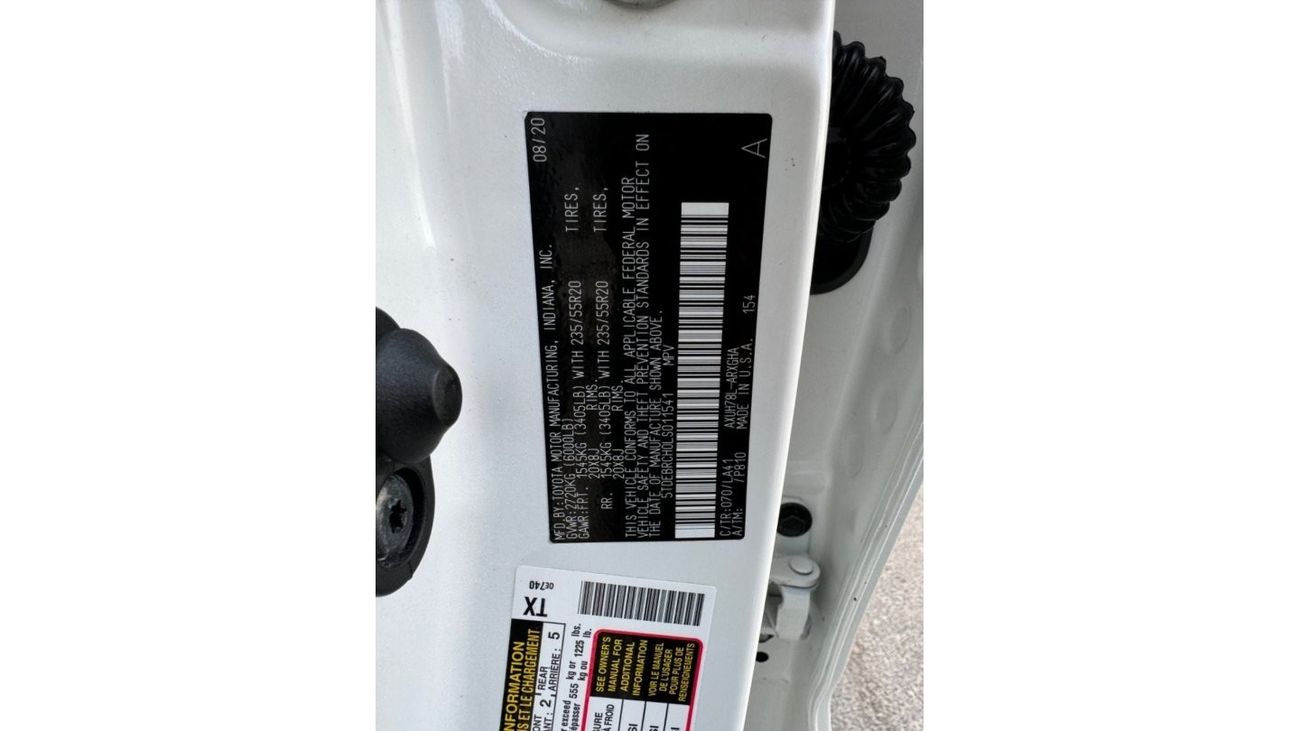 Toyota Highlander Limited 2020 PLATINUM HYBRID 360 PANORAMA US SPEC