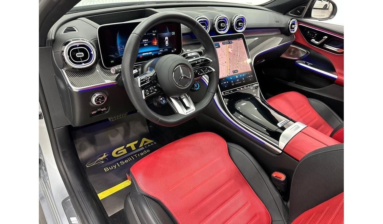 مرسيدس بنز سي 43 ايه ام جي 2.0L 2023 Mercedes Benz C43 AMG 4MATIC, May 2028 Mercedes Warranty, May 2025 Mercedes Service Pack,