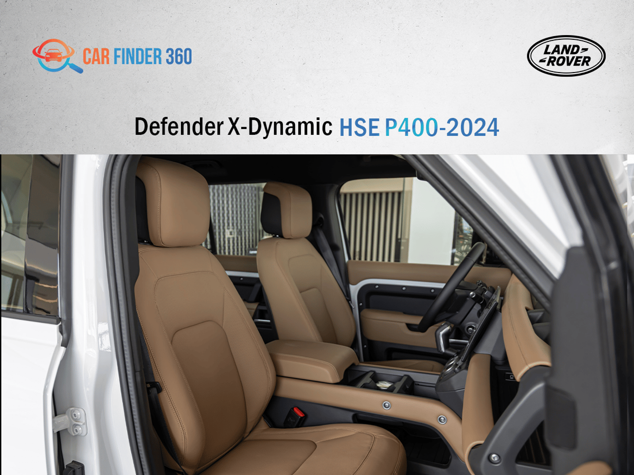 Land Rover Defender Land Rover Defender X-Dynamic HSE P400 - White  - Tan Interior -  2026 - GCC(Export Only)