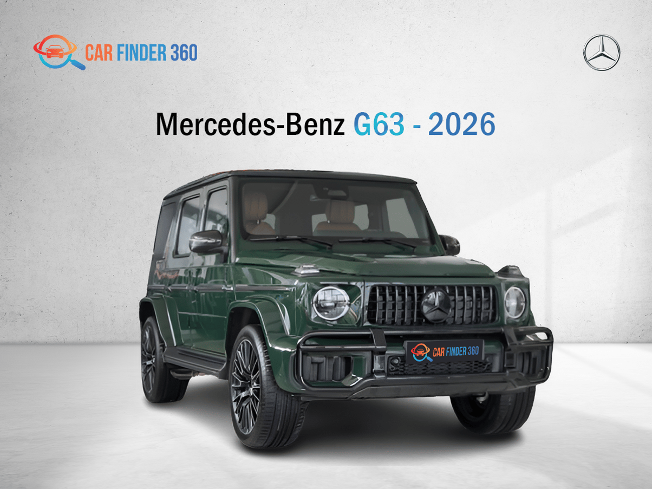 مرسيدس بنز G 63 AMG Mercedes-Benz G63 - 2026 - Green / Brown interior - GCC - Performance Package(Export only)