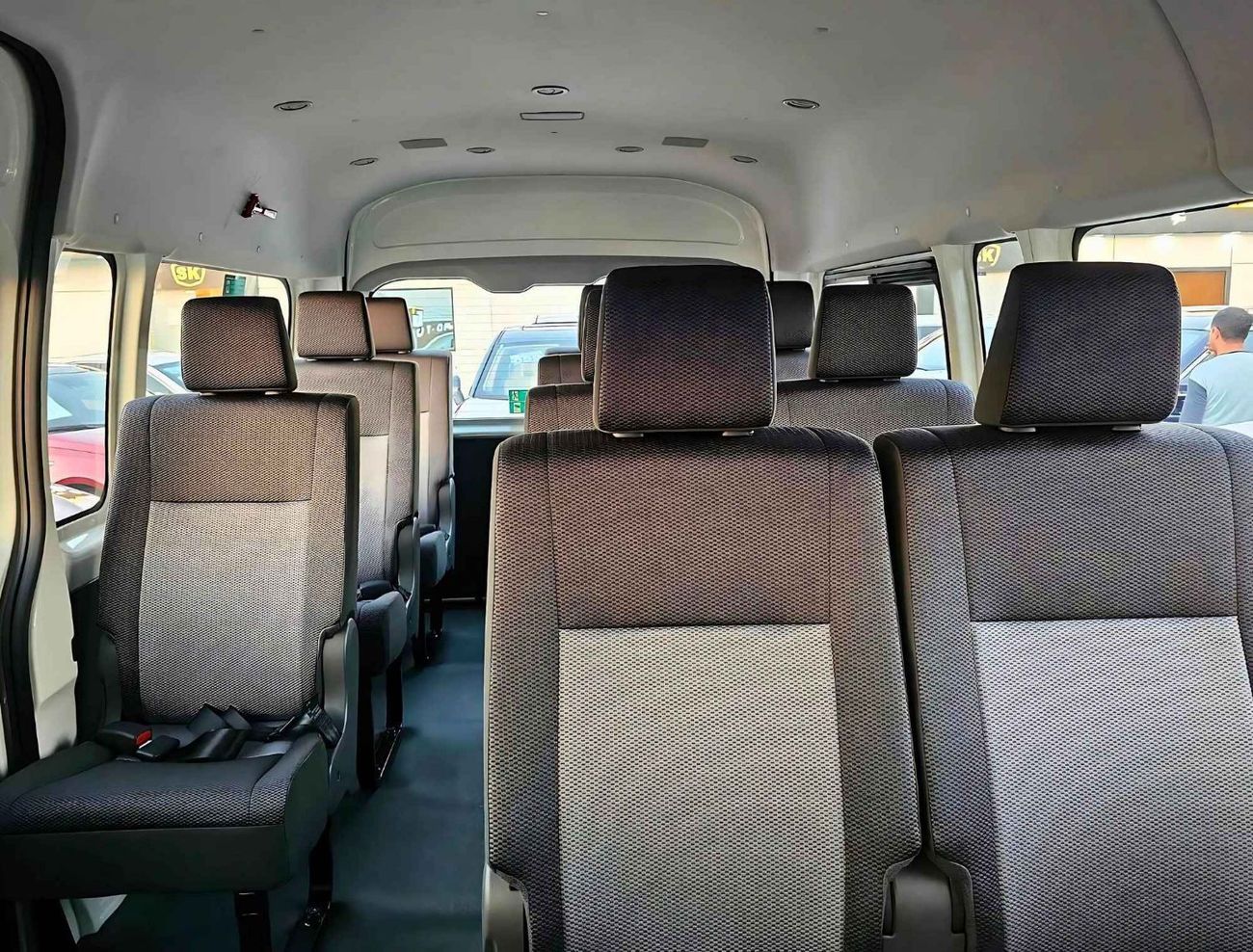 Toyota Hiace HIGHROOF NEW SHAPE/13 SEATER A/T / REAR CAMERA/ 3.5L PETROL/CODE#HPHRAB