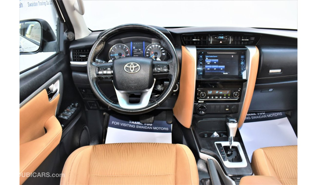 Toyota Fortuner AED 1759 PM | 4.0L GXR V6 4WD GCC DEALER WARRANTY