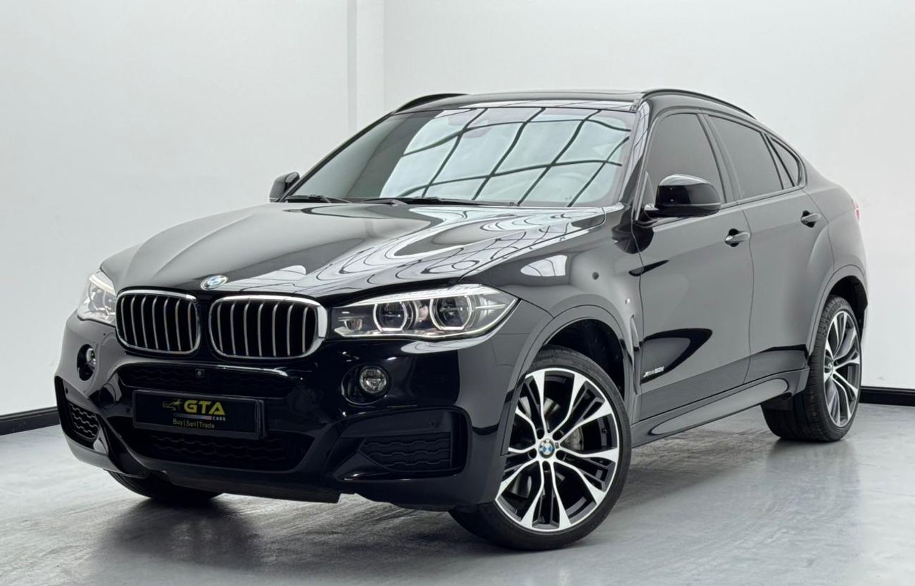 BMW X6 50i M Sport 4.4L 2018 BMW X6 xDrive50i M-Sport, 2028 BMW Service Contract, BMW Service History, GCC