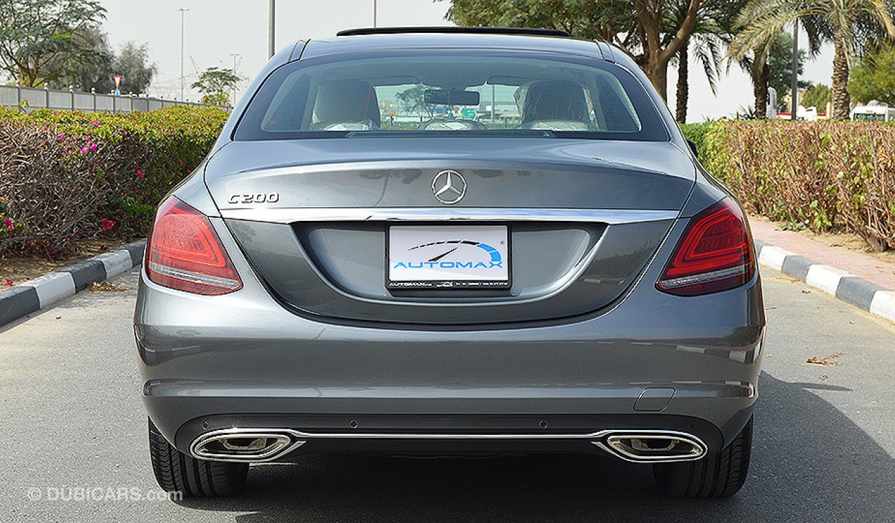 Mercedes-Benz C200 2019 AMG, Sedan, GCC, 0km with 2 Years Unlimited Mileage Warranty from Dealer