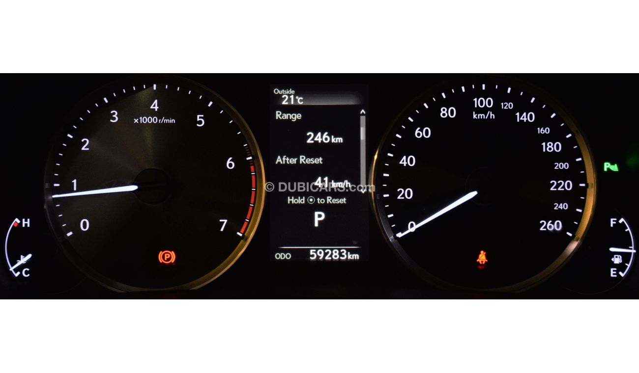 Lexus IS300 ORIGINAL PAINT ( صبغ وكاله ) AGENCY WARRANTY! Lexus IS 300 2019 Model!! in Grey Color! GCC Specs