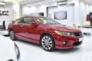 هوندا أكورد كوبيه EXCELLENT DEAL for our Honda Accord Coupe V6 ( 2013 Model ) in Red Color GCC Specs