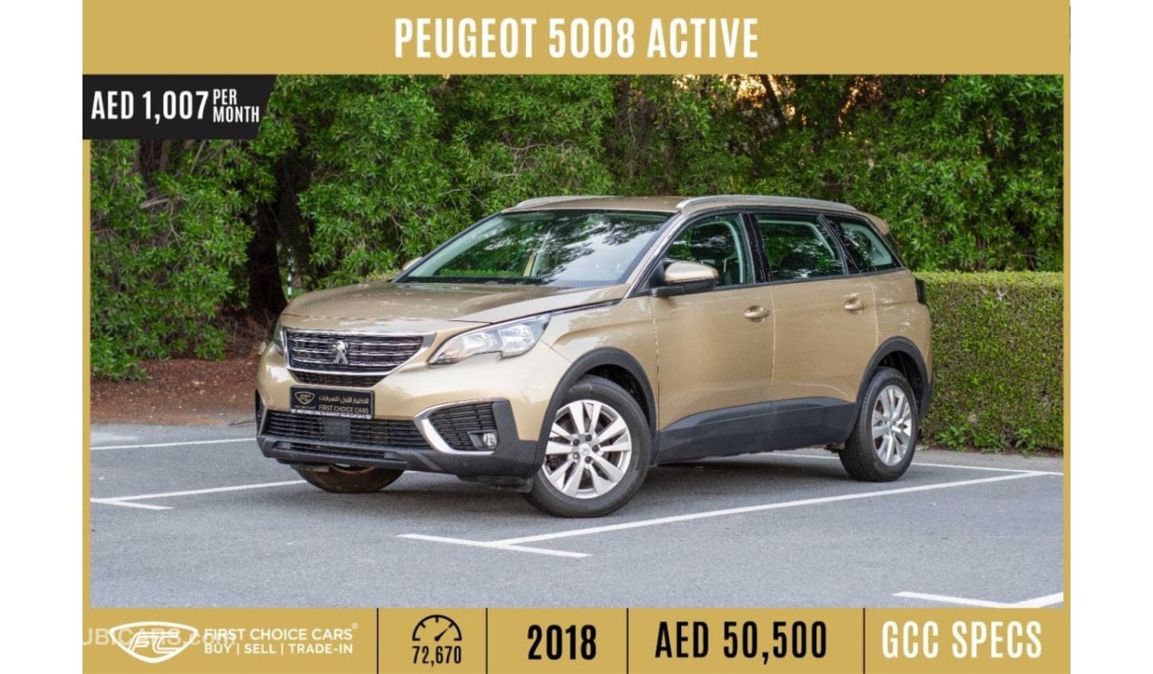 Peugeot 5008 AED 1,007/month 2018 | PEUGEOT | 5008 ACTIVE | GCC SPECS | P01252
