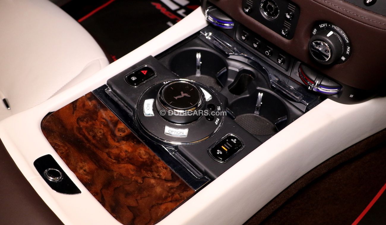 Rolls-Royce Wraith Original Color:  Brown | Silver  ( car with White Vinyl Sticker )