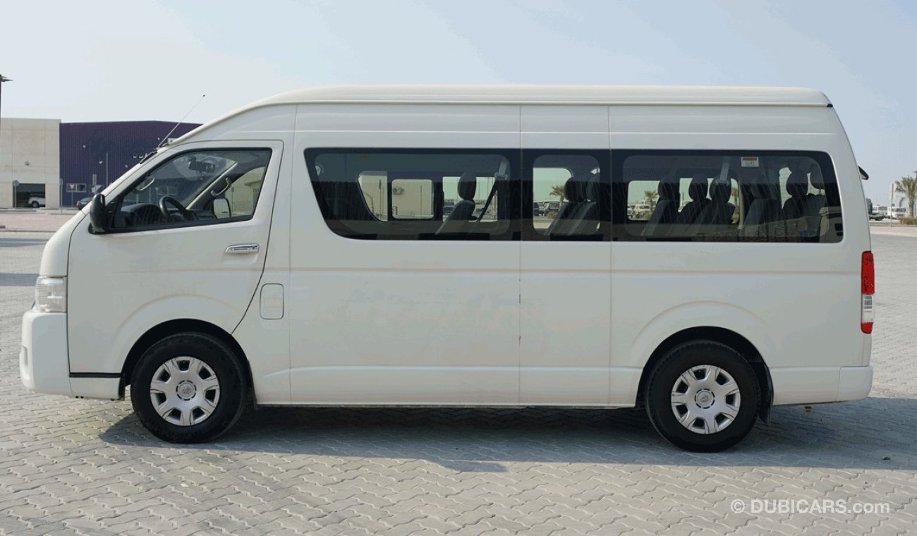 Toyota Hiace CERTIFIED VEHICLE;HIACE HIGH ROOF 12STR,GLX,CROME (GCC SPECS) IN GOOD CONDITION(CODE : 77406)