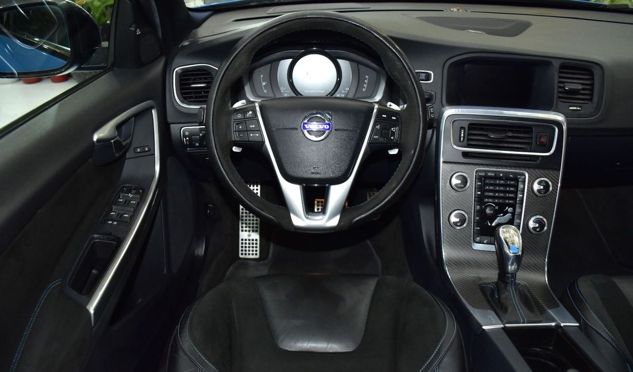 Volvo V60 POLESTAR EXCELLENT DEAL for our Volvo V60 Polestar T6 ( 2016 Model ) in Blue Color GCC Specs