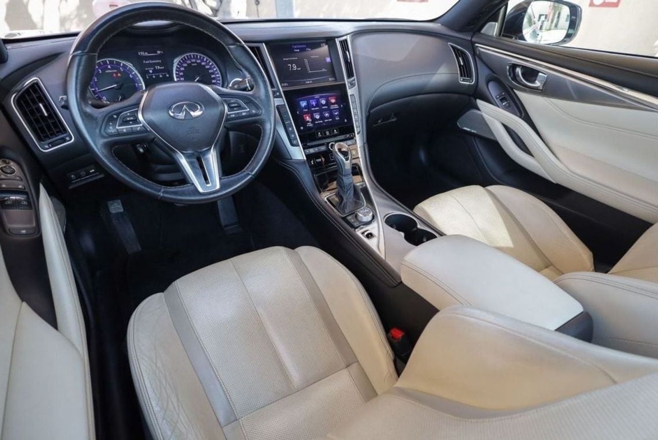 Infiniti Q60 Premium Infiniti Q60 2018 GCC (LOWEST MILEAGE) under Warranty with Flexible Down-Payment.