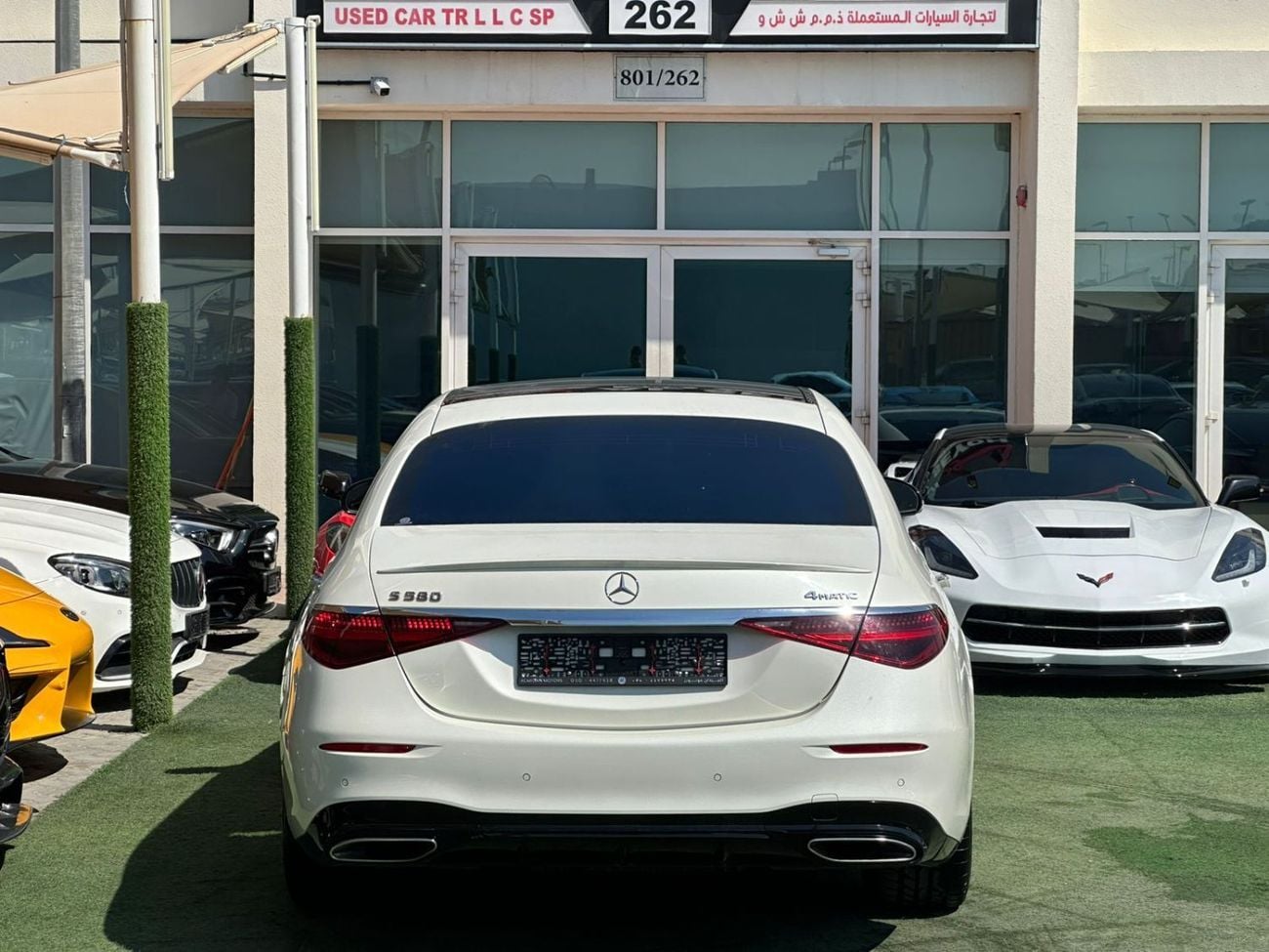 مرسيدس بنز S 580 مرسيدس بنز S580 وارد 2022 كلين تايتل صبغ وكاله ف اوبشن بحاله ممتازه