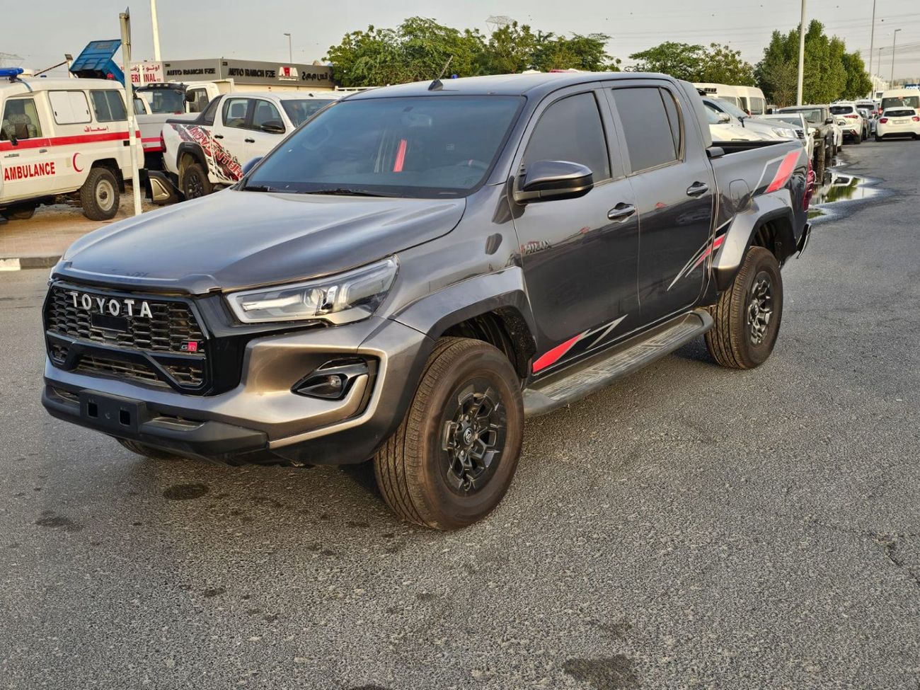 Toyota Hilux Toyota Hilux GR 2021Model 2.7 v4 Engine Fuel.Petrol LHD colour Black Transmission Automatic Interior