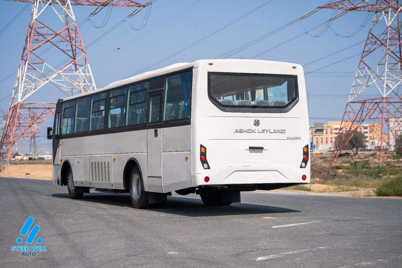 Ashok Leyland Falcon 63+1 Seater Bus 2025  | GCC Specs | 5 Speed-MT | ABS | Heavy Duty Passenger Bus