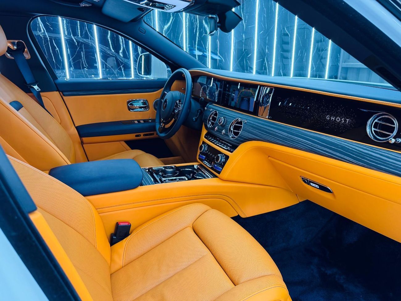 رولز رويس جوست Std 6.7L 2022 Rolls Royce Ghost, April 2026 Rolls Royce Warranty, Fully Loaded, Very Low Kms, GCC