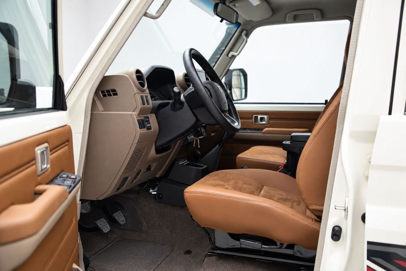 Toyota Land Cruiser 70 LC76 LX Hardtop 2.8L - White Inside Saddle Tan | Export Only