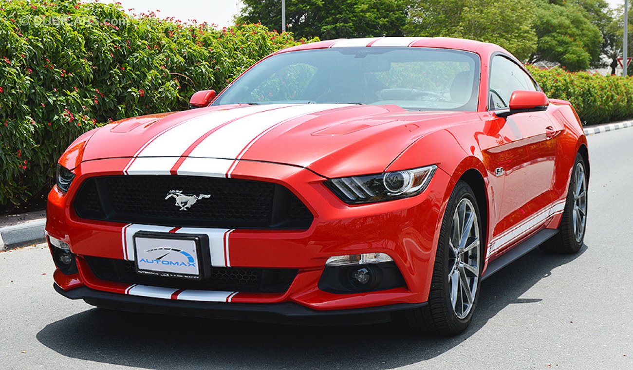 Ford Mustang GT Premium+, 5.0L V8 GCC, 0km with 3 Years or 100K km Warranty and 60K km Service at AL TAYER