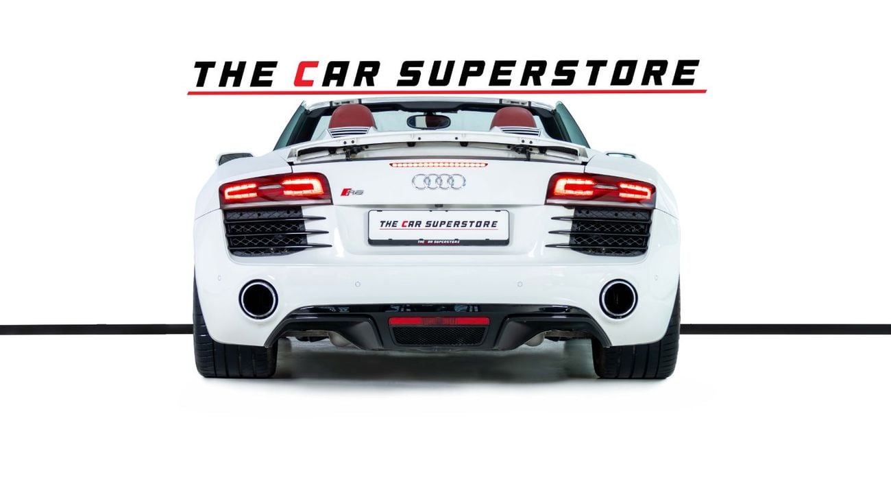 Audi R8 Spyder FSI 4.2L (430 HP) GCC-V8 Naturally Aspirated-Red Interior-Bang Olufsen Sound System