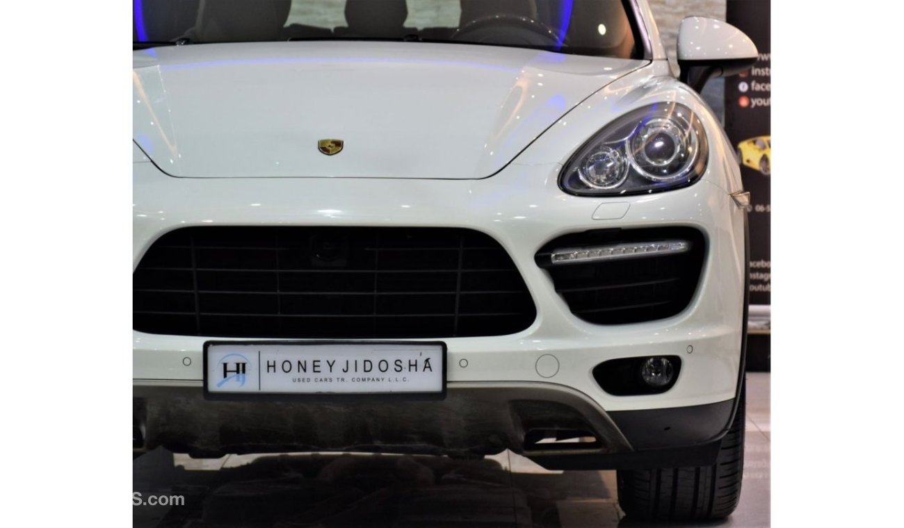 Porsche Cayenne Turbo EXCELLENT DEAL for our Porsche Cayenne TURBO 4.8L V8 ( 2011 Model! ) in White Color! GCC Specs