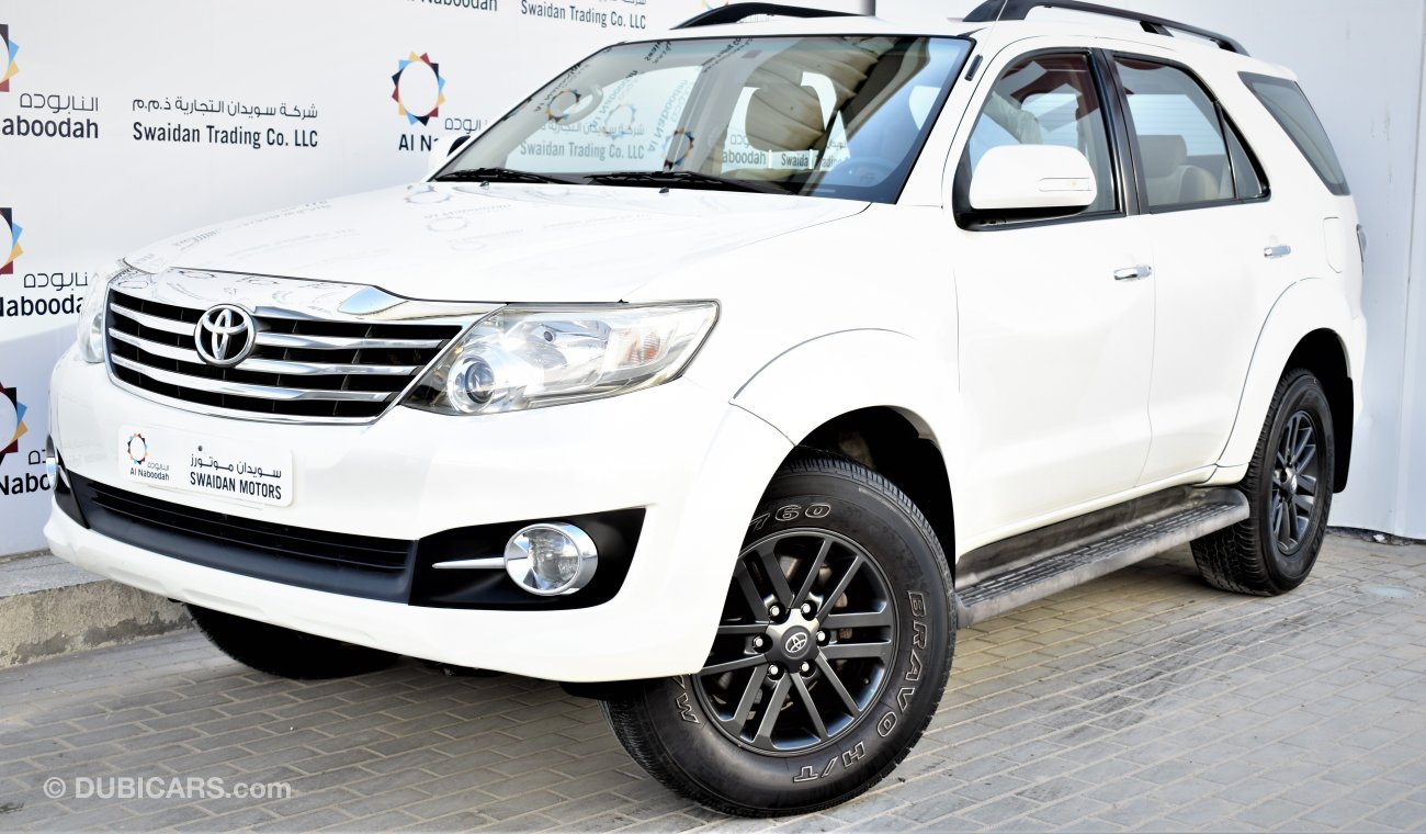 تويوتا فورتونر 4.0L GXR V6 4WD 2015 GCC SPECS WITH DEALER WARRANTY