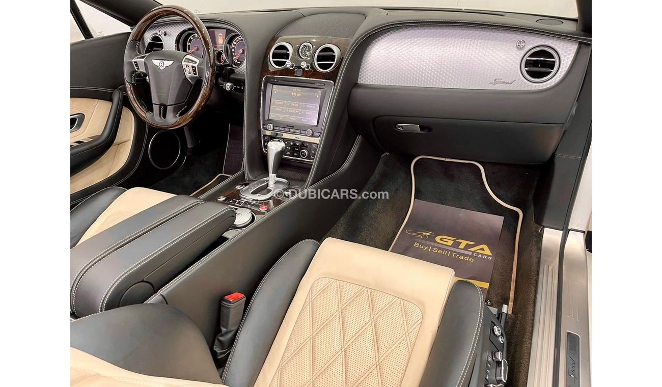 بنتلي كونتيننتال جي تي سي 2015 Bentley Continental GTC Speed V12, Service History, Warranty, GCC