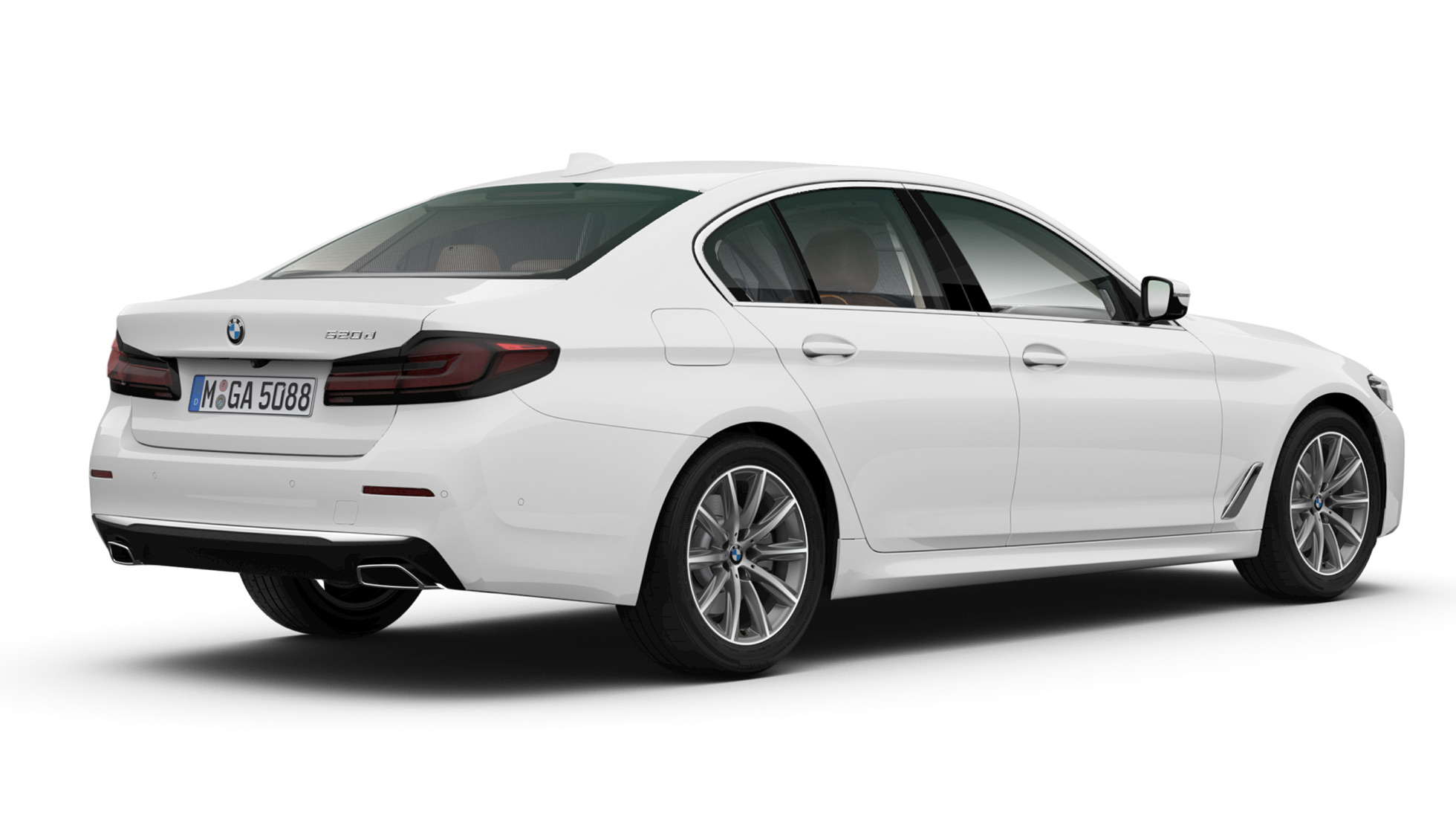 BMW 540i exterior - Rear Left Angled