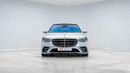 مرسيدس بنز S 500 S 500 AMG Line | AED  6,195 PM | Rear Seat Ent, Warranty 2028, Low KM | Ramadan Offer | GCC