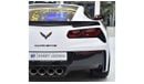 شيفروليه كورفت EXCELLENT DEAL for our Chevrolet Corvette C7 Stingray ( 2015 Model ) in White Color GCC Specs