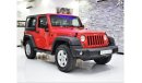 Jeep Wrangler Sport EXCELLENT DEAL for our Jeep Wrangler SPORT ( 2017 Model! ) in Red Color! GCC Specs