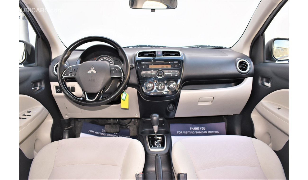 Mitsubishi Attrage AED 684 PM | 1.2L GLX GCC WARRANTY