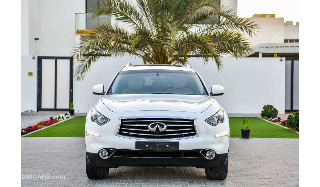 Infiniti QX70 3.7L V6 - FREE 2 Years Warranty - AED 1,547 per month - 0% Downpayment