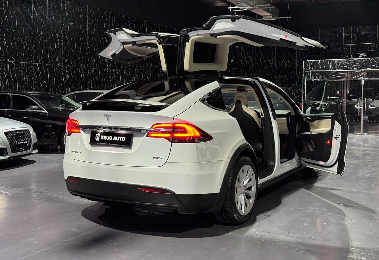 Tesla Model X 75D 2018 Tesla Model X Full Service History, Carbon Fiber Package, Falcon Wing, GCC