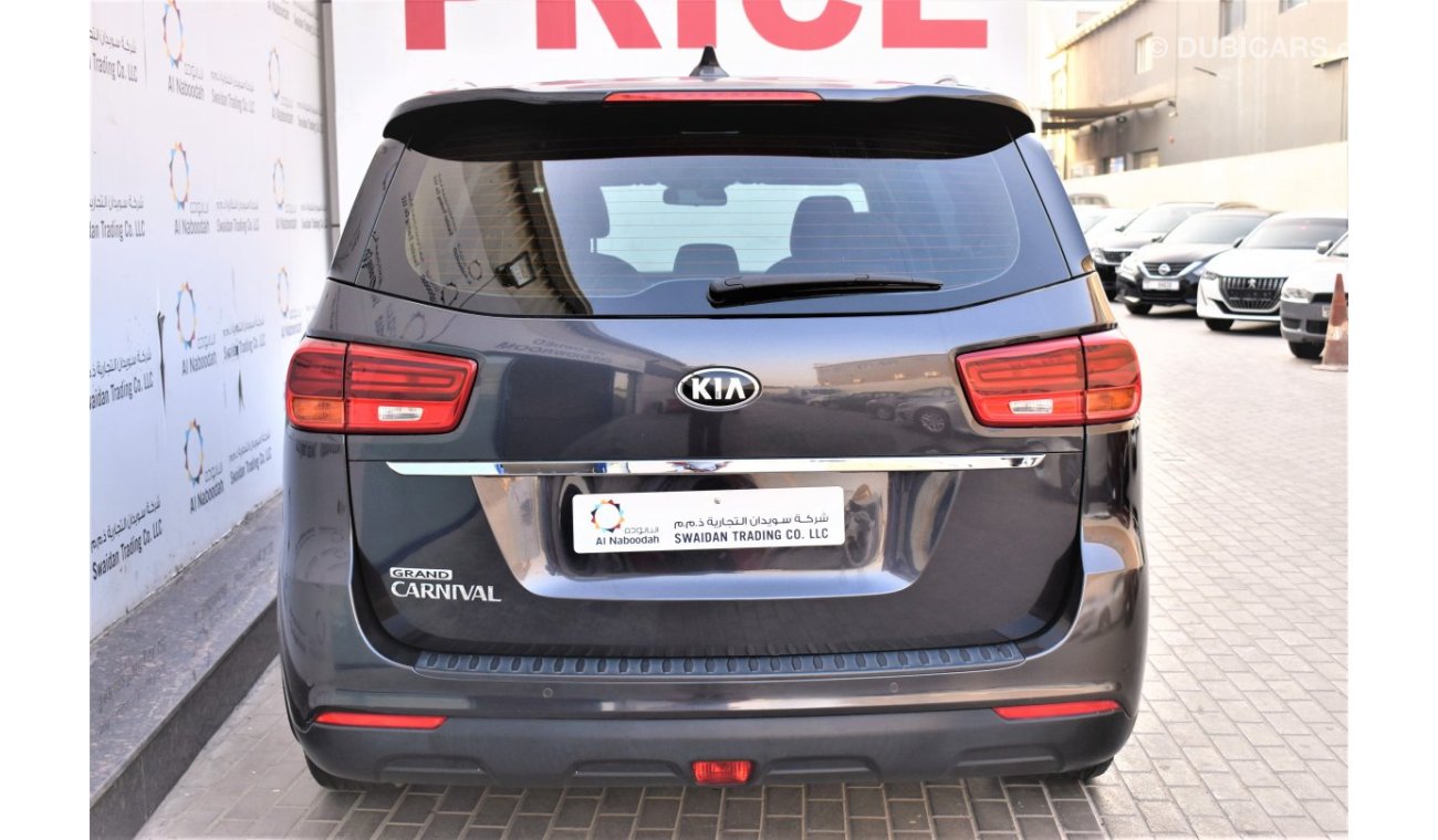 Kia Carnival AED 1762 PM | 3.3L V6 7STR GCC WARRANTY