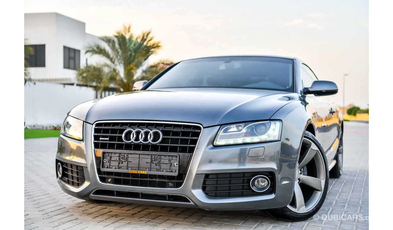 Audi A5 3.2L V6 S-Line  - 2013 - Under Warranty - AED 1,253 per month - 0% Downpayment