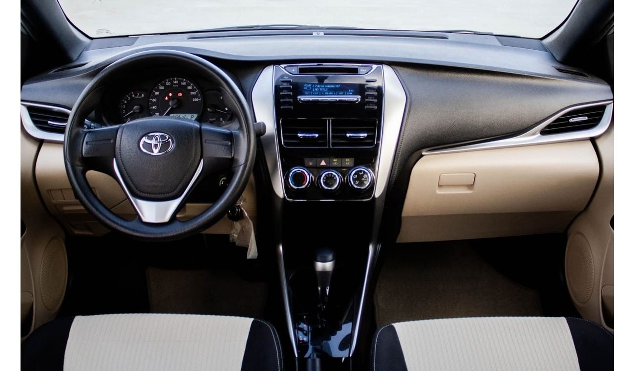 Toyota Yaris SE 1.3L (98 HP) hatchback Toyota Yaris 2019 GCC accident free in excellent condition 683 P.M