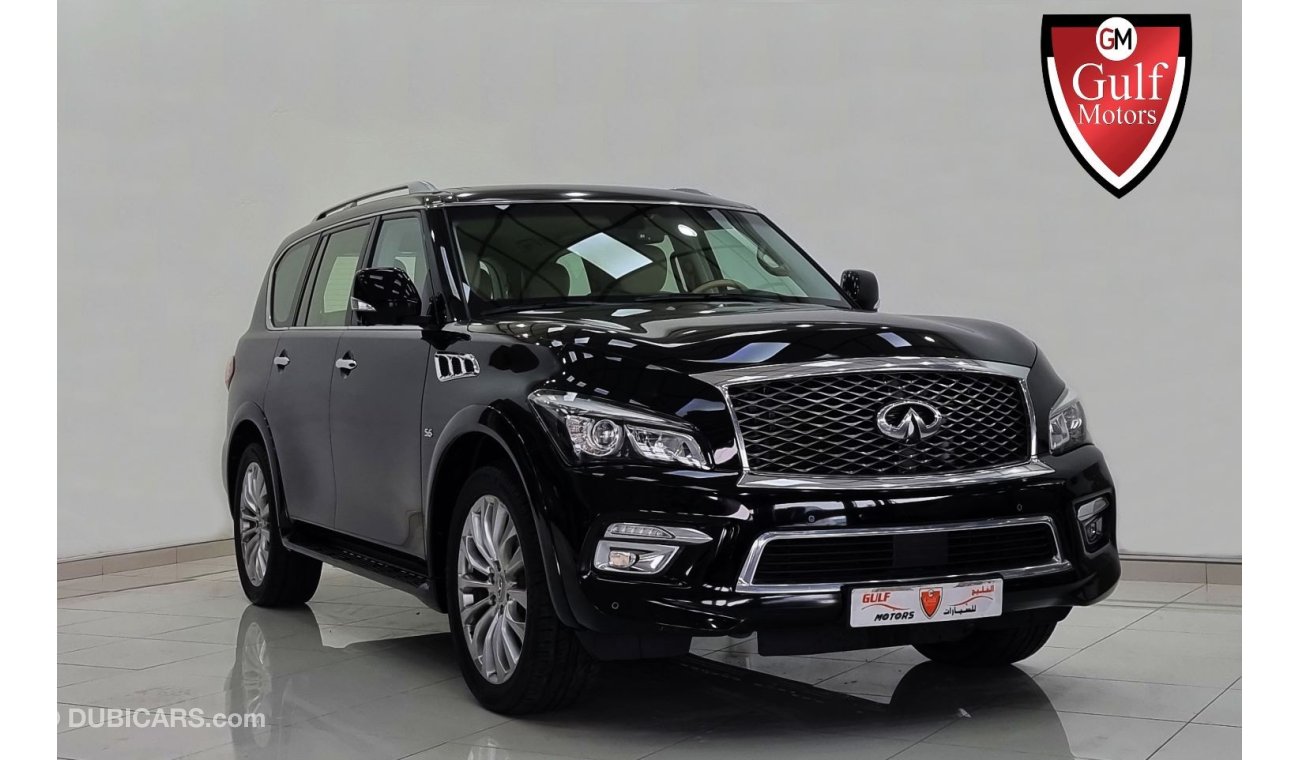 إنفينيتي QX80 2016-GCC-Full Option-Excellent Condition-Vat Inclusive-Bank Finance Available