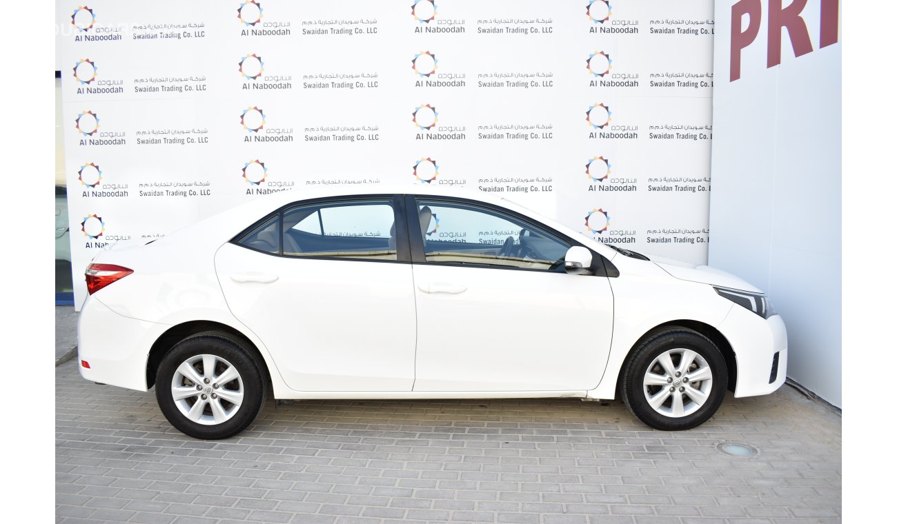 Toyota Corolla 2.0L SE 2015 GCC DEALER WARRANTY