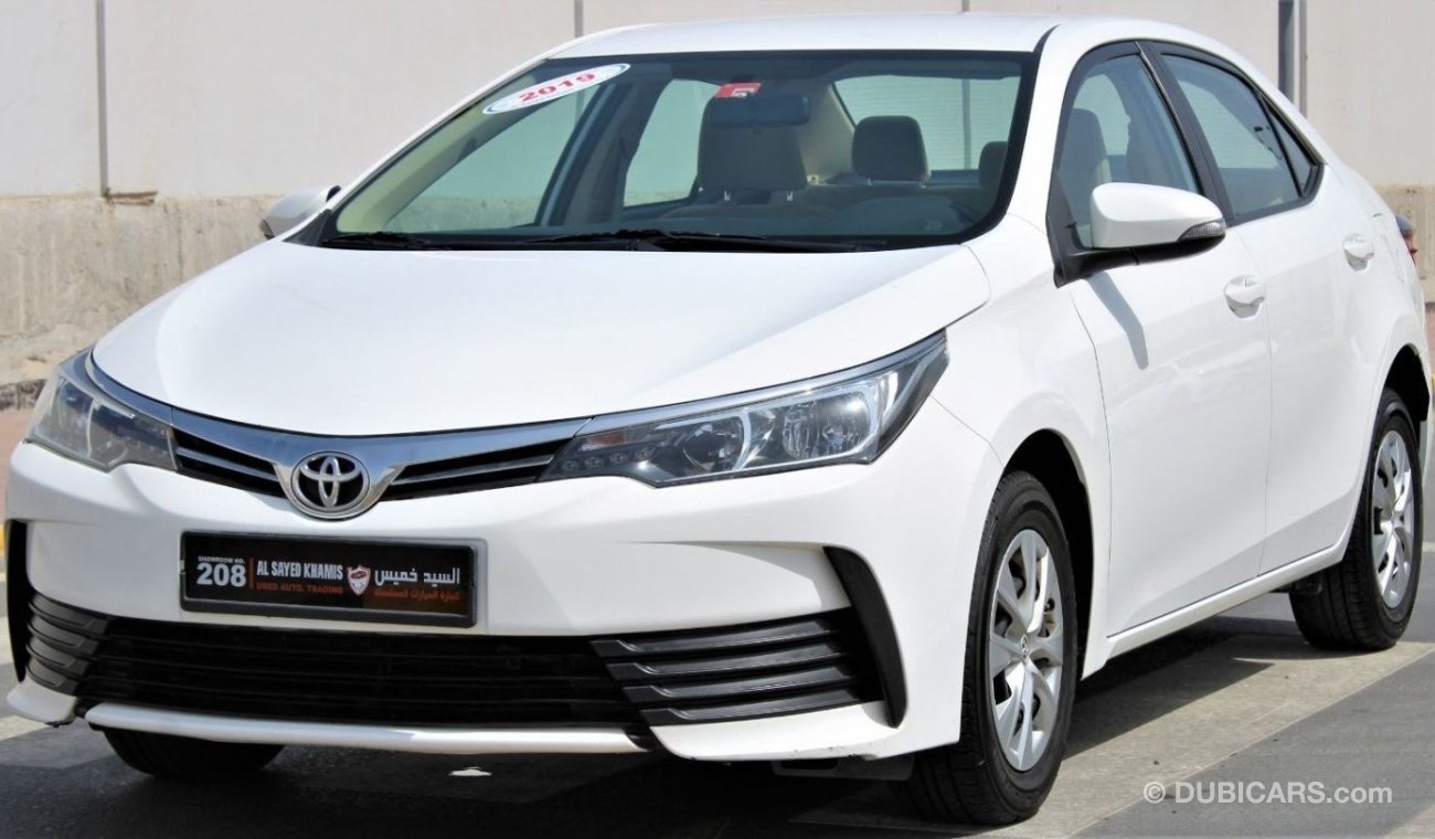 Toyota Corolla Toyota Corolla 2019 GCC 1.6, agency condition, agency paint, without any accidents, very clean from