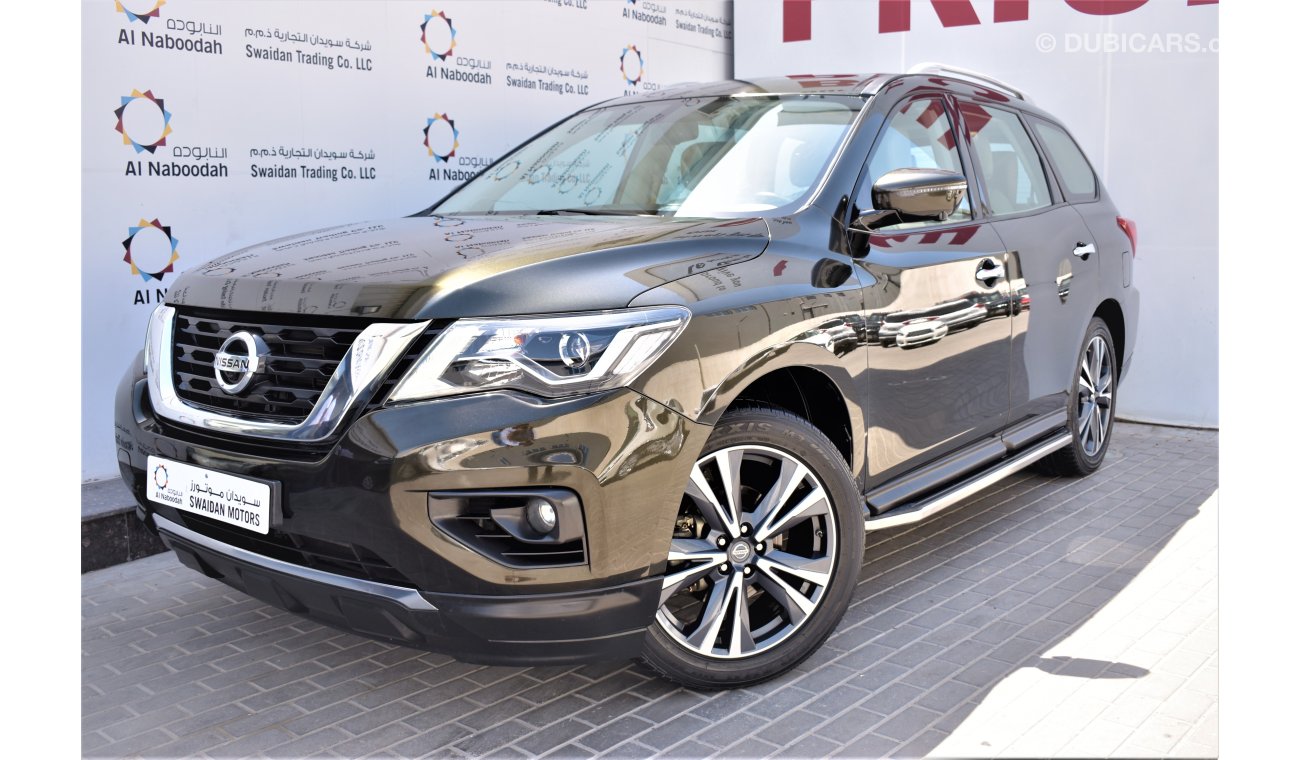 Nissan Pathfinder AED 2150 PM | 0% DP | 3.5L SL FULL OPTION V6 4WD 2018 GCC WARRANTY