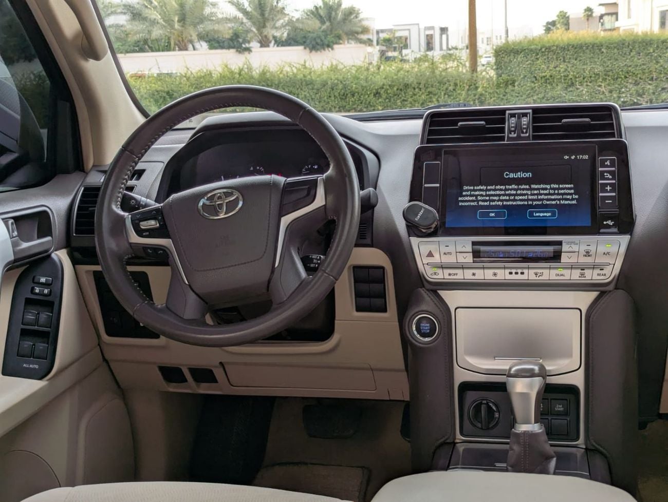 Toyota Prado Toyota Prado 2022 LHD white exterior begie interior