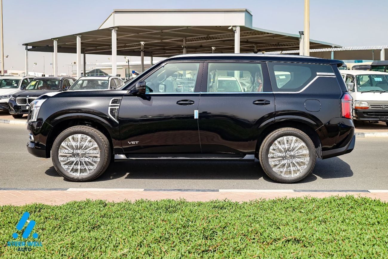 نيسان باترول LE Platinum | GCC | 3.5L V6 | AWD | Red Inter | 8-Seater SUV | Height Control | Export