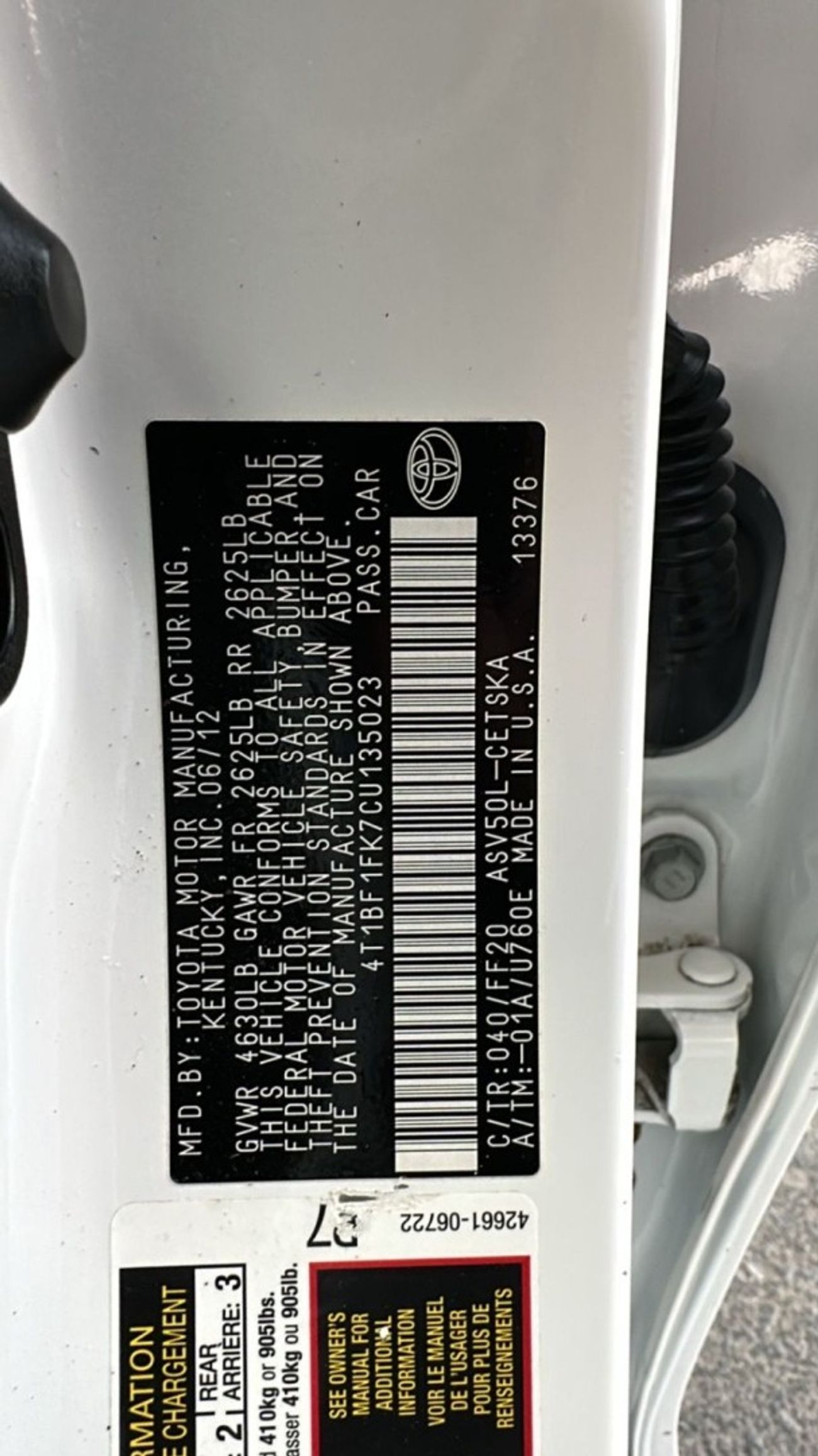 Toyota Camry Sport 2.5L