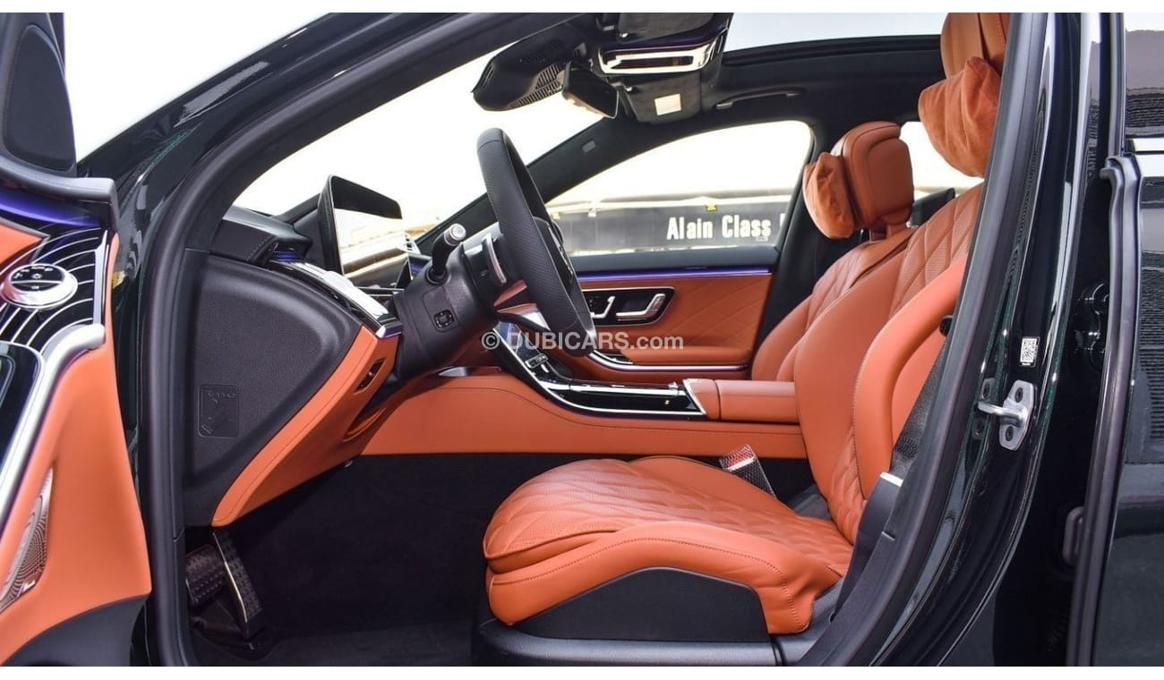 مرسيدس بنز S 580 Mercedes Benz S 580 Emerald green | 4Matic V8 | HUD | Pilot Seats Fully Loaded REAR AXLE STEERING |