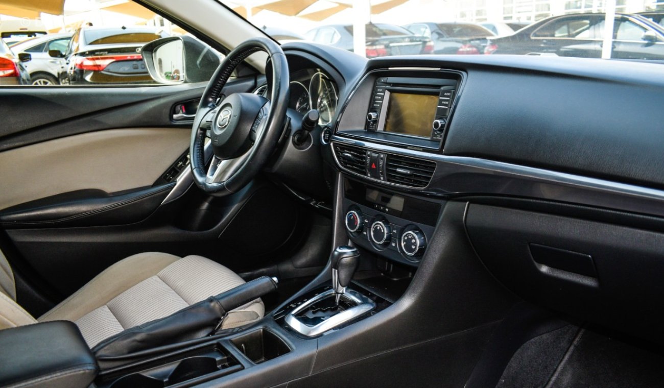 مازدا 6 خليجى رقم 2 مثبت سرعة تحكم كاميرا شاشة ريموت مرايا كهرباء تحكم بحالة ممتازة لاتحتاج لأى مصاريف .