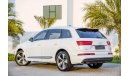 أودي Q7 S-Line | 2,624 P.M | 0% Downpayment | Full Option | Immaculate Condition