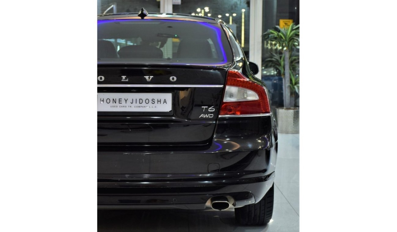 فولفو S80 AED 1,116 Per Month / 0% D.P | Volvo S80 T6 AWD 2015 Model!! in Black Color! GCC Specs