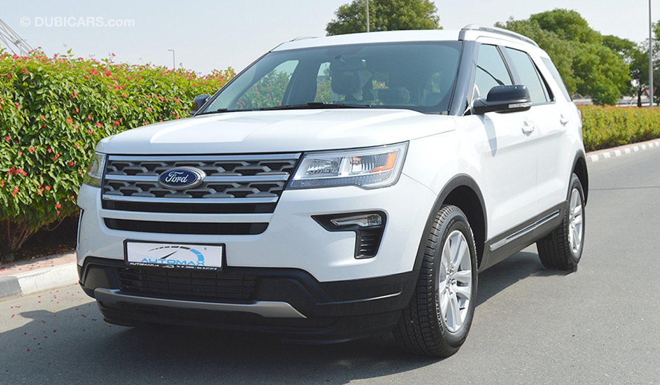 Ford Explorer XLT 2018, Ecoboost AWD GCC, 0km # 7-Seater # Turbo