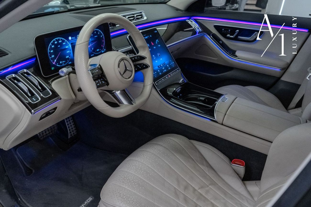 Mercedes-Benz S 500 4MATIC 3.0L 2021 Mercedes Benz S500 4MATIC, Warranty, Full Service History, Fully Loaded, GCC